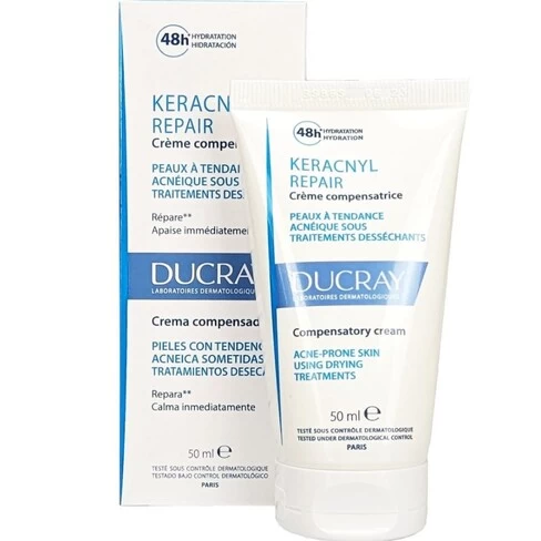 Ducray Keracnyl Repair Cream Acne Prone Skin Using Drying Treatments - Image 2