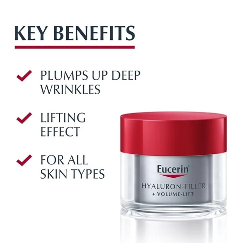 Eucerin Hyaluron-Filler Volume-Lift Night Cream Loss Of Firmness And Volume - Image 3