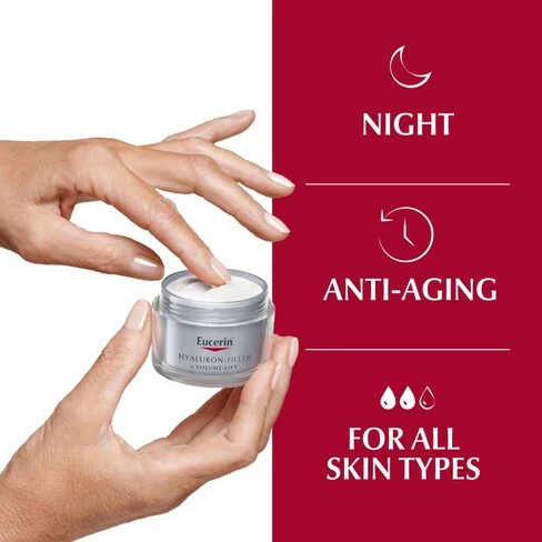 Eucerin Hyaluron-Filler Volume-Lift Night Cream Loss Of Firmness And Volume - Image 4